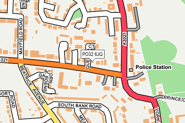 PO32 6JQ map - OS OpenMap – Local (Ordnance Survey)