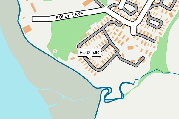 PO32 6JR map - OS OpenMap – Local (Ordnance Survey)