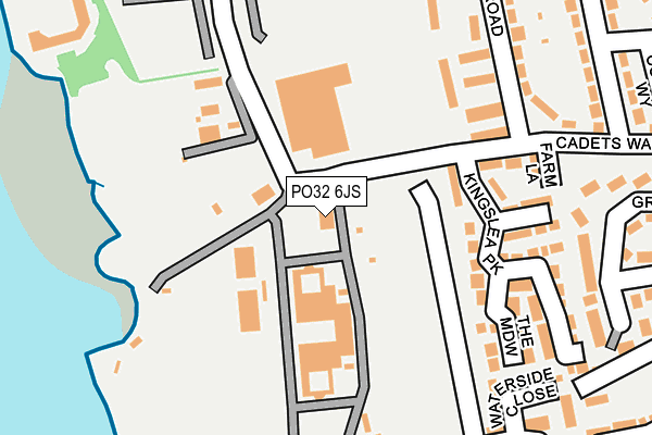 PO32 6JS map - OS OpenMap – Local (Ordnance Survey)