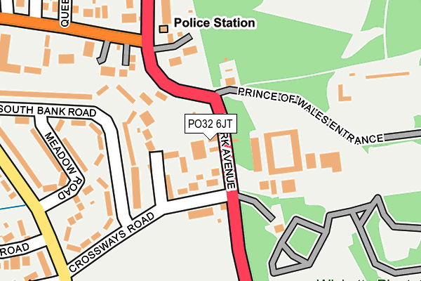 Map of OSBORNE GARAGE (IW) LIMITED at local scale