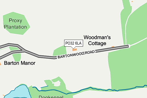 PO32 6LA map - OS OpenMap – Local (Ordnance Survey)