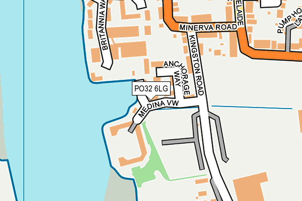 PO32 6LG map - OS OpenMap – Local (Ordnance Survey)