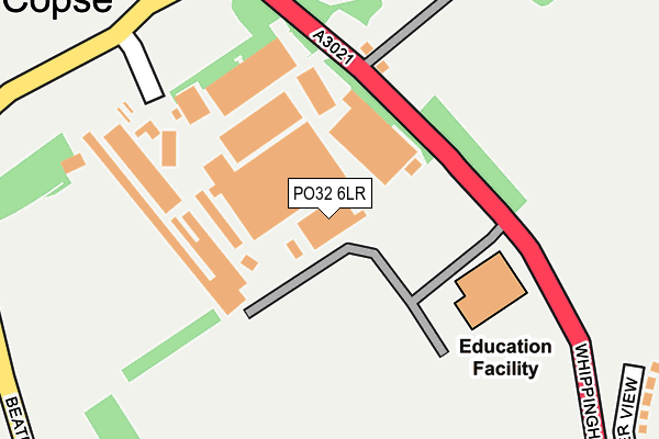 PO32 6LR map - OS OpenMap – Local (Ordnance Survey)