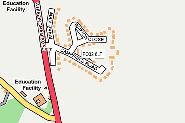 PO32 6LT map - OS OpenMap – Local (Ordnance Survey)