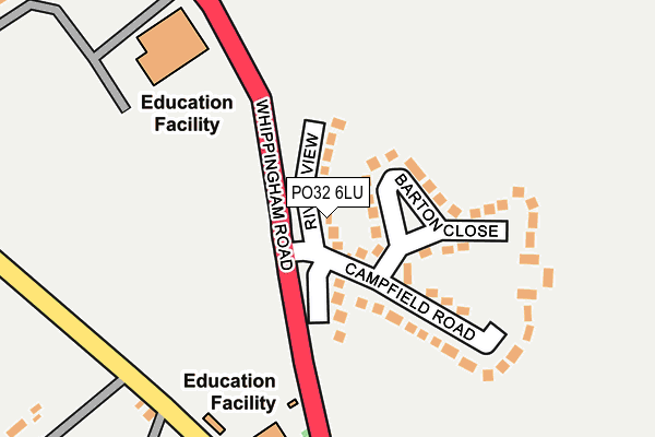 PO32 6LU map - OS OpenMap – Local (Ordnance Survey)