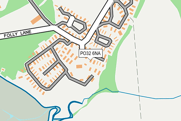 PO32 6NA map - OS OpenMap – Local (Ordnance Survey)