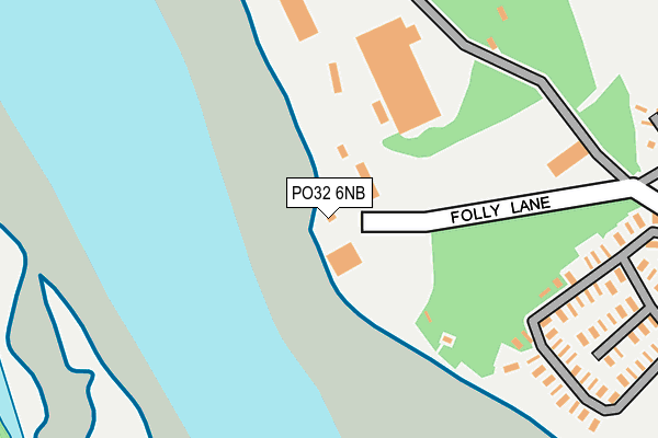 PO32 6NB map - OS OpenMap – Local (Ordnance Survey)