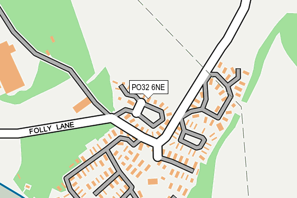 PO32 6NE map - OS OpenMap – Local (Ordnance Survey)