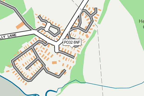 PO32 6NF map - OS OpenMap – Local (Ordnance Survey)