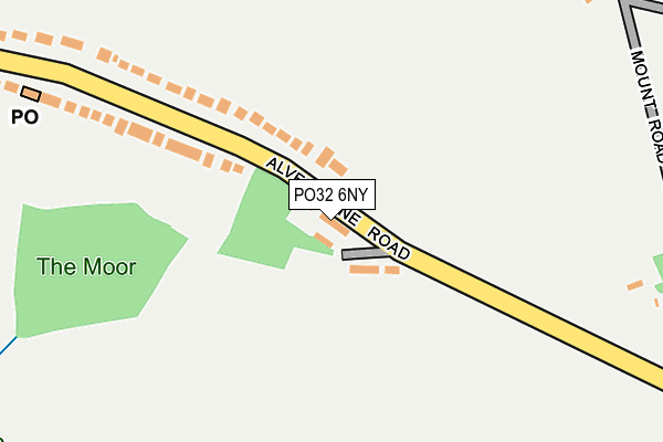 PO32 6NY map - OS OpenMap – Local (Ordnance Survey)