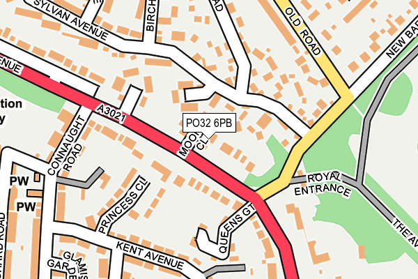 PO32 6PB map - OS OpenMap – Local (Ordnance Survey)