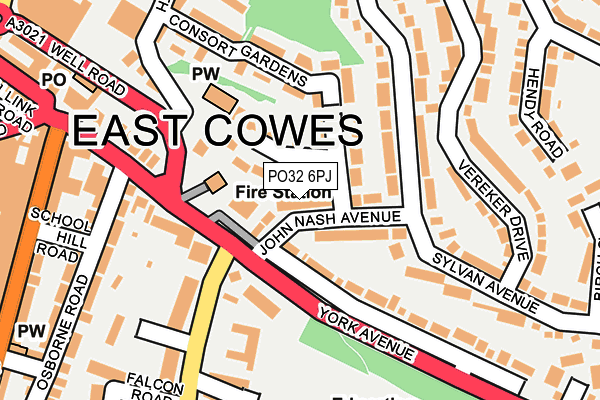 PO32 6PJ map - OS OpenMap – Local (Ordnance Survey)