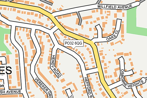 PO32 6QG map - OS OpenMap – Local (Ordnance Survey)