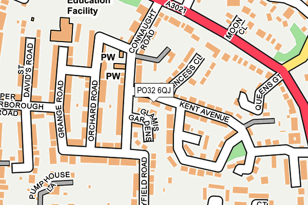 PO32 6QJ map - OS OpenMap – Local (Ordnance Survey)