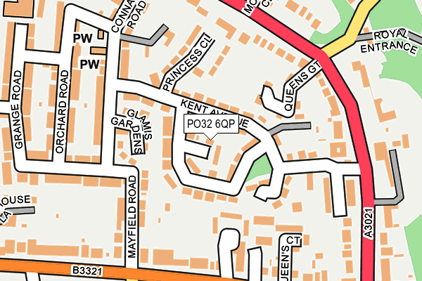 PO32 6QP map - OS OpenMap – Local (Ordnance Survey)