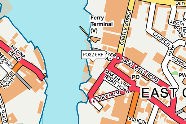 PO32 6RF map - OS OpenMap – Local (Ordnance Survey)