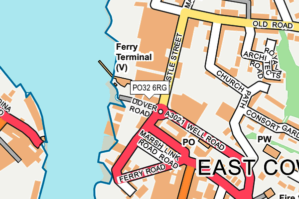 PO32 6RG map - OS OpenMap – Local (Ordnance Survey)