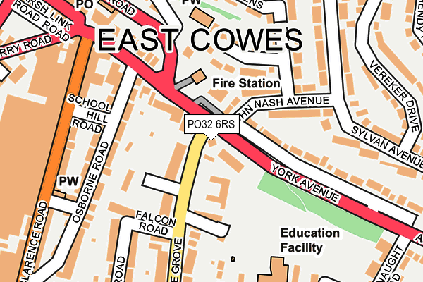 PO32 6RS map - OS OpenMap – Local (Ordnance Survey)