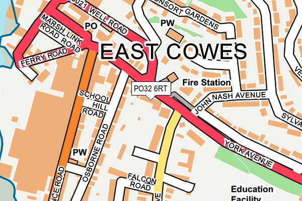 PO32 6RT map - OS OpenMap – Local (Ordnance Survey)