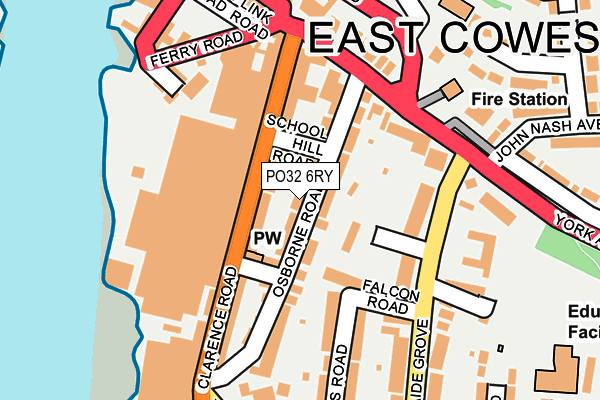 PO32 6RY map - OS OpenMap – Local (Ordnance Survey)