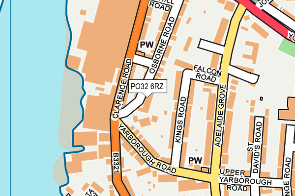 PO32 6RZ map - OS OpenMap – Local (Ordnance Survey)