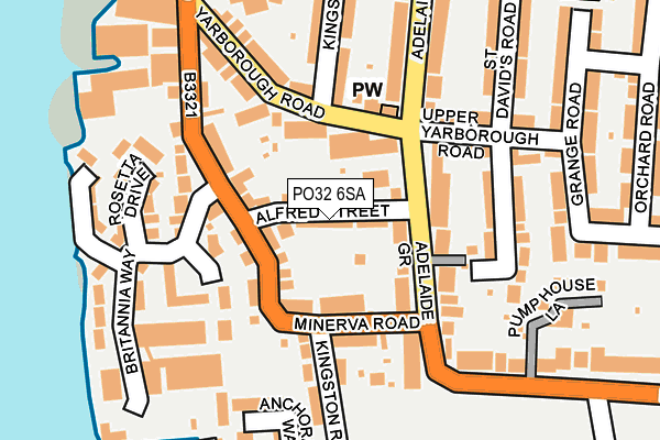 PO32 6SA map - OS OpenMap – Local (Ordnance Survey)