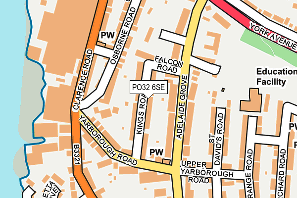 PO32 6SE map - OS OpenMap – Local (Ordnance Survey)