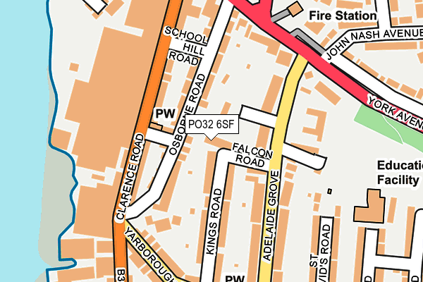 PO32 6SF map - OS OpenMap – Local (Ordnance Survey)