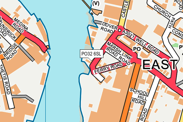 PO32 6SL map - OS OpenMap – Local (Ordnance Survey)