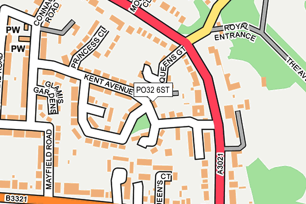 PO32 6ST map - OS OpenMap – Local (Ordnance Survey)