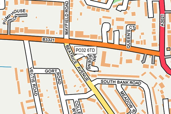 PO32 6TD map - OS OpenMap – Local (Ordnance Survey)