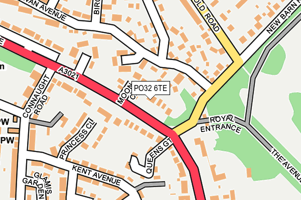 PO32 6TE map - OS OpenMap – Local (Ordnance Survey)