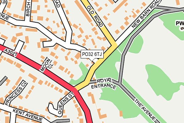 PO32 6TJ map - OS OpenMap – Local (Ordnance Survey)