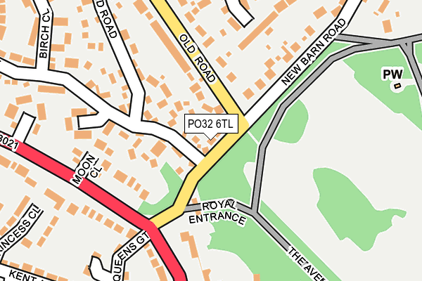 PO32 6TL map - OS OpenMap – Local (Ordnance Survey)
