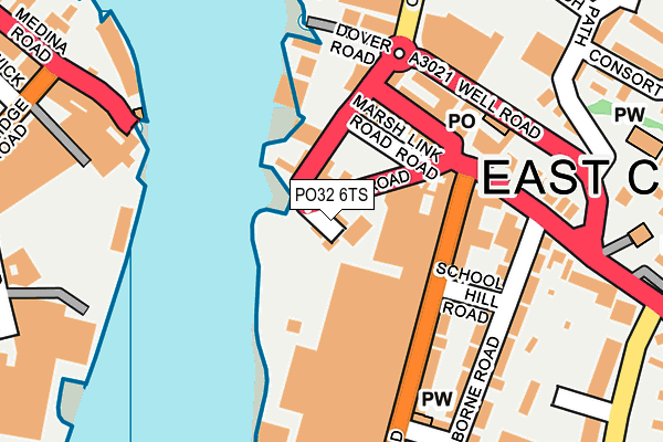 PO32 6TS map - OS OpenMap – Local (Ordnance Survey)