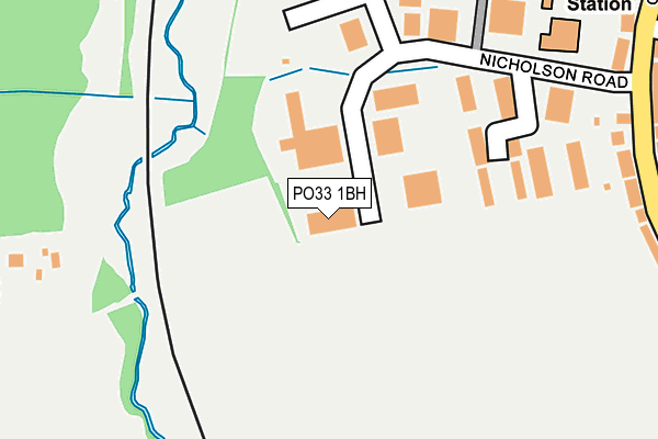 PO33 1BH map - OS OpenMap – Local (Ordnance Survey)