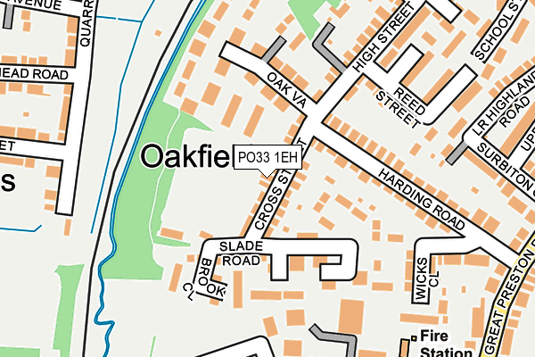 PO33 1EH map - OS OpenMap – Local (Ordnance Survey)