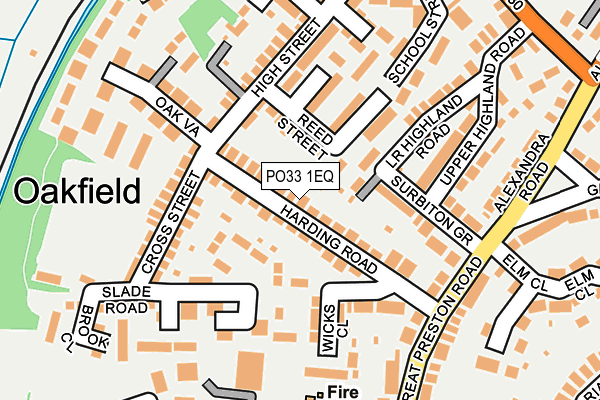 PO33 1EQ map - OS OpenMap – Local (Ordnance Survey)