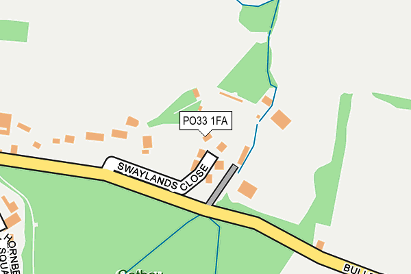 PO33 1FA map - OS OpenMap – Local (Ordnance Survey)