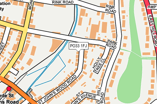 PO33 1FJ map - OS OpenMap – Local (Ordnance Survey)