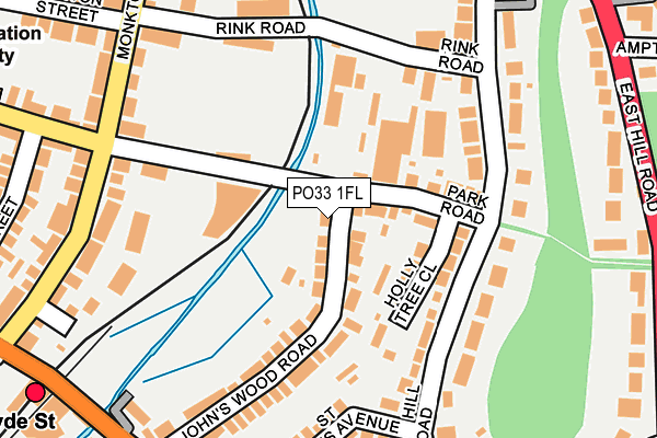 PO33 1FL map - OS OpenMap – Local (Ordnance Survey)