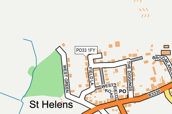 PO33 1FY map - OS OpenMap – Local (Ordnance Survey)