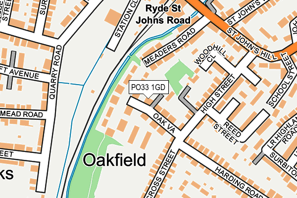 PO33 1GD map - OS OpenMap – Local (Ordnance Survey)