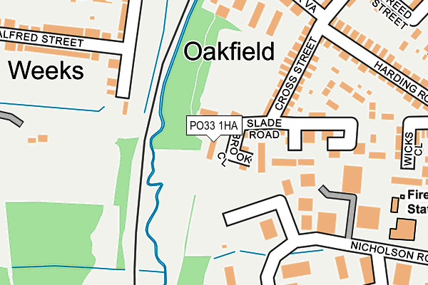 PO33 1HA map - OS OpenMap – Local (Ordnance Survey)