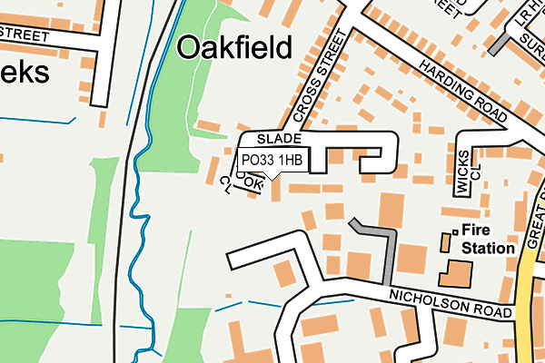 PO33 1HB map - OS OpenMap – Local (Ordnance Survey)