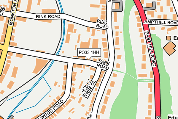PO33 1HH map - OS OpenMap – Local (Ordnance Survey)