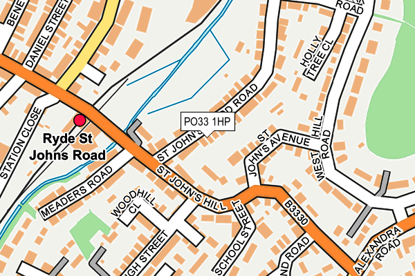 PO33 1HP map - OS OpenMap – Local (Ordnance Survey)