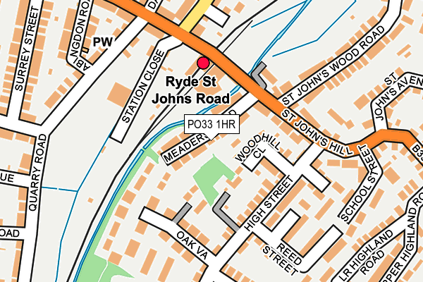 PO33 1HR map - OS OpenMap – Local (Ordnance Survey)