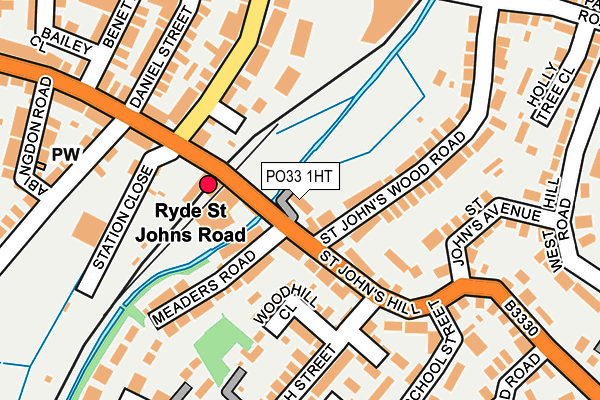 PO33 1HT map - OS OpenMap – Local (Ordnance Survey)