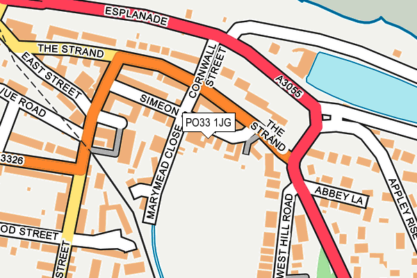 PO33 1JG map - OS OpenMap – Local (Ordnance Survey)